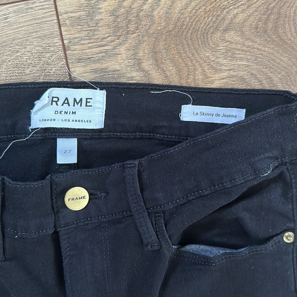 Frame Denim Le Skinny de Jeanne with Bell Bottom “bottoms” - Picture 3 of 6
